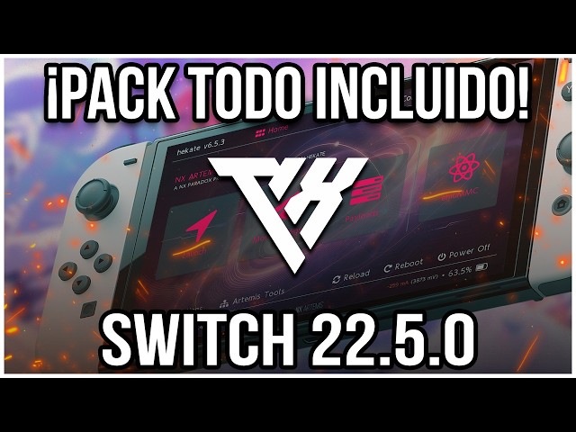 NINTENDO SWITCH 22.5.0 Modded ✅ COMPLETE and Protected Pack (Atmosphère + Hekate + NX Paradox)
