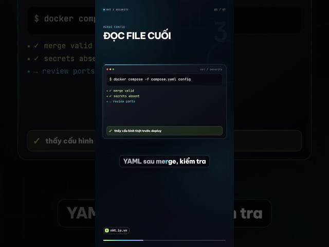 Docker Compose production: tổ chức file, env và network đúng cách