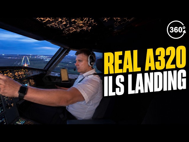 Real A320 ILS Landing at Moscow Domodedovo | 360°