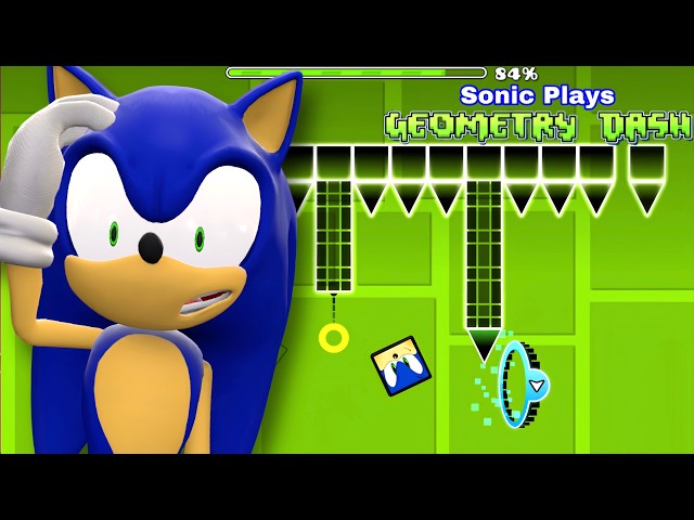 Sonic Plays: GEOMETRY DASH (part 2) !!!