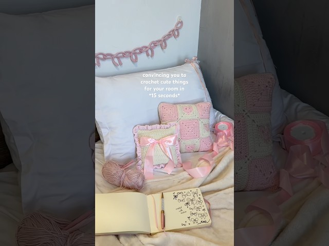 some of the cutest crochet room decor ideas for you! all tutorials are on my channel :) #diy