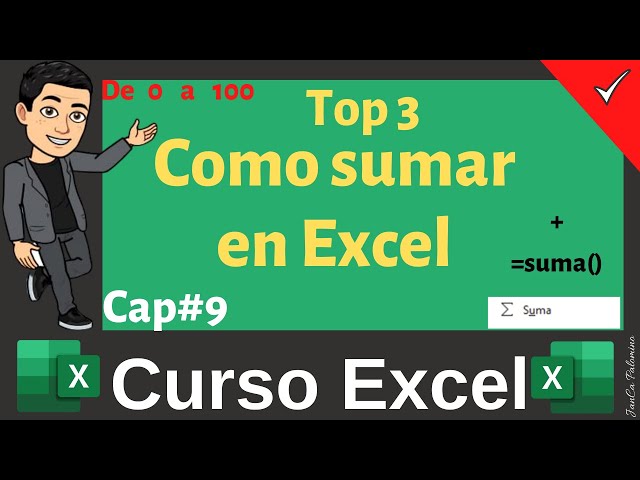 CX#9 👉 ¿CÓMO SUMAR EN EXCEL? To3 ▶ Curso Básico de Excel  #Shorts