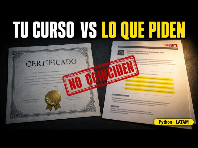 I finished my Python course and the LATAM market wanted something else (what they're asking for i...