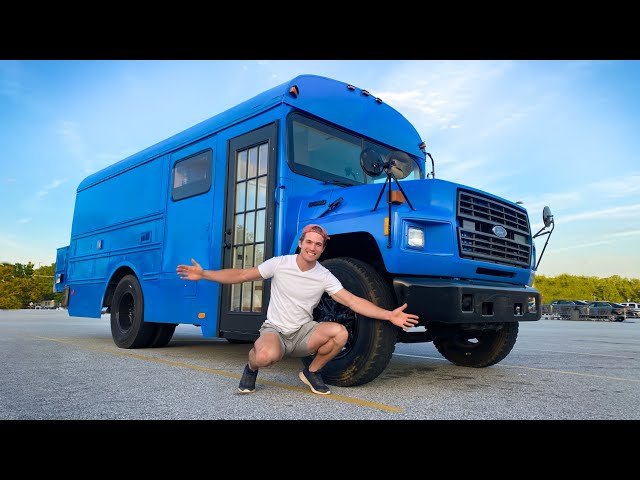 I turned a bus into a luxury tiny home