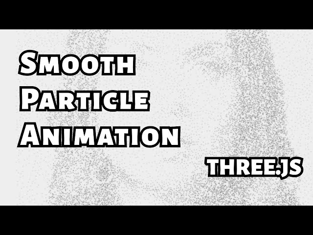 Smooth particle animation with GPGPU and Poisson sampling