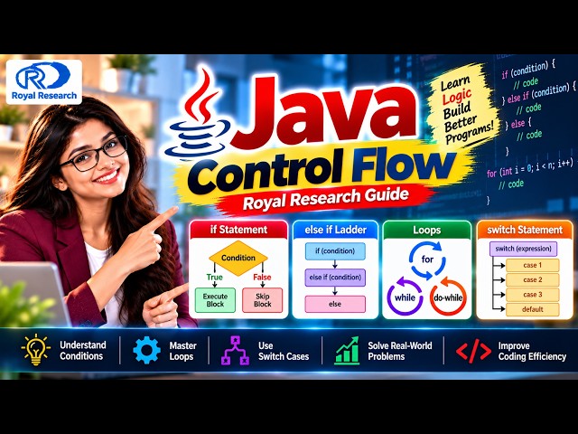 Master Java Control Structures: Conditions, Loops & Switch