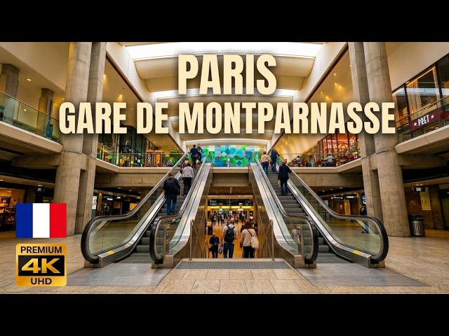 PARIS Walk 4K 🇫🇷 — Inside Gare Montparnasse | Train Station or Shopping Centre?