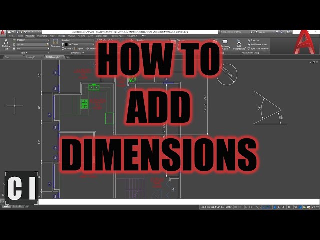 AutoCAD How To Add Dimensions! - 2 Minute Tuesday