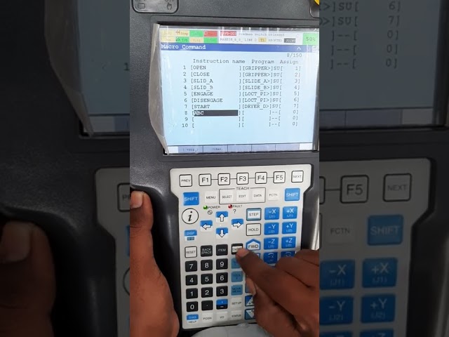 Fanuc Robot || Setting program as macro and assign keys to macro program