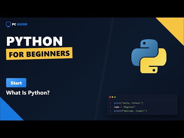 Python for beginners - Start - What is Python?