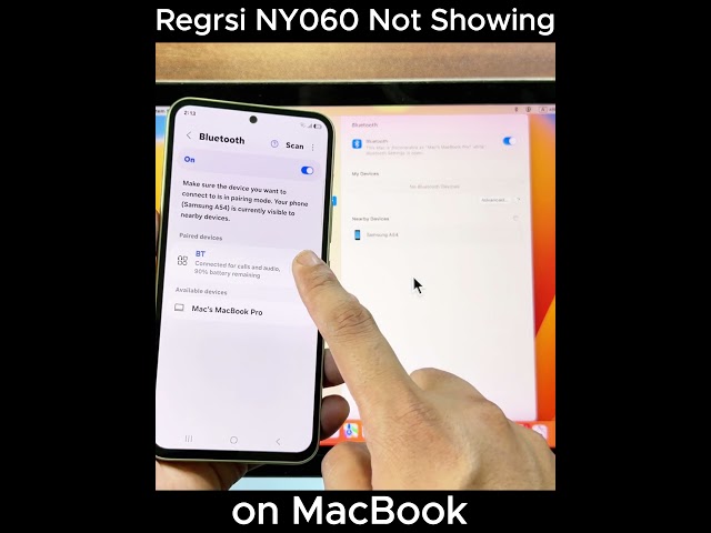 Regrsi NY060 Not Showing on MacBook