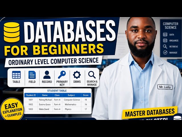 DATABASES Explained for Cameroon GCE Ordinary Level Students | Computer Science