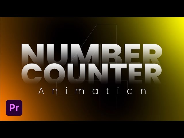 4 Easy Ways to Create Animated NUMBER COUNTER in Premiere Pro