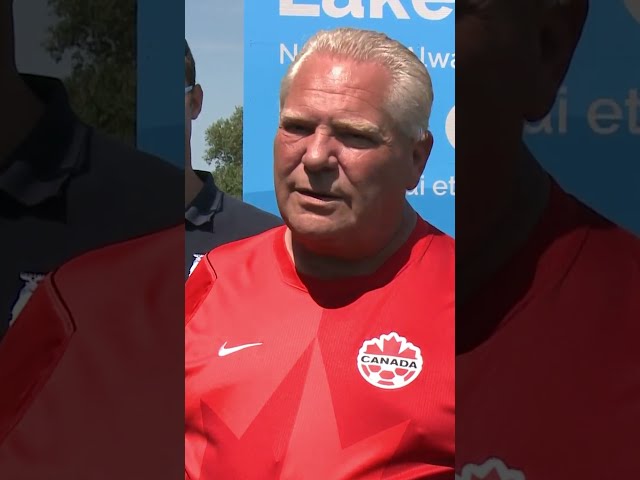 Ford unveils Lake Ontario sign following Trump's renaming order