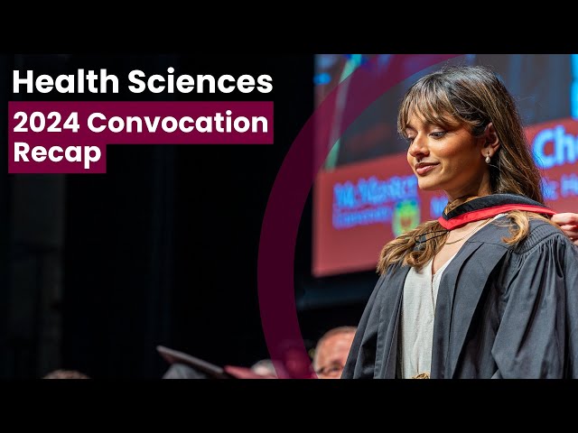 Health Sciences graduates from McMaster University celebrate Spring 2024 convocation