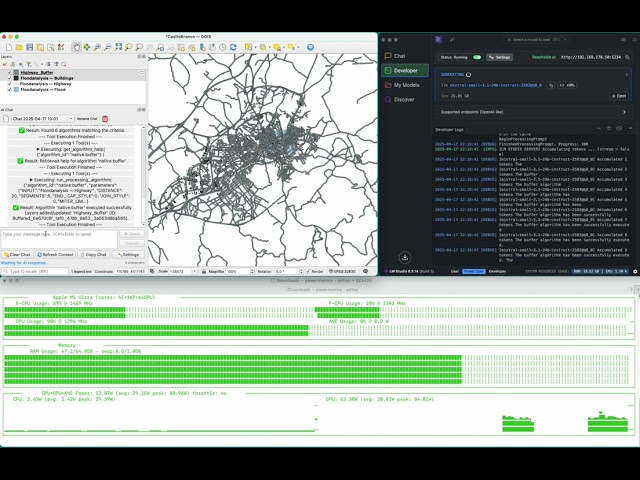 The power of AI-based Geodata Processing with QGIS + Mistral AI 3.1 24B