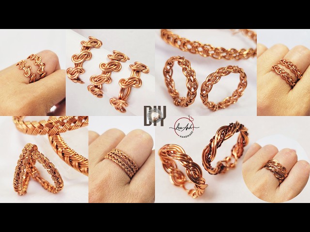 DIY ring from copper wire no beads - Making simple jewelry at home 1154