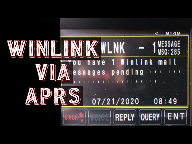Winlink with an APRS Radio | Alerts, send and receive Winlink messages with an APRS radio