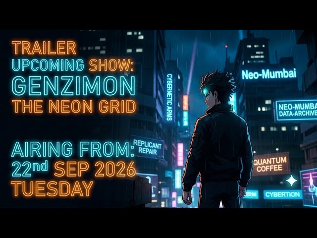 Trailer: "GENZIMON THE NEON GRID" coming from 22sep 2026 on Tuesday |ARTIGENCE