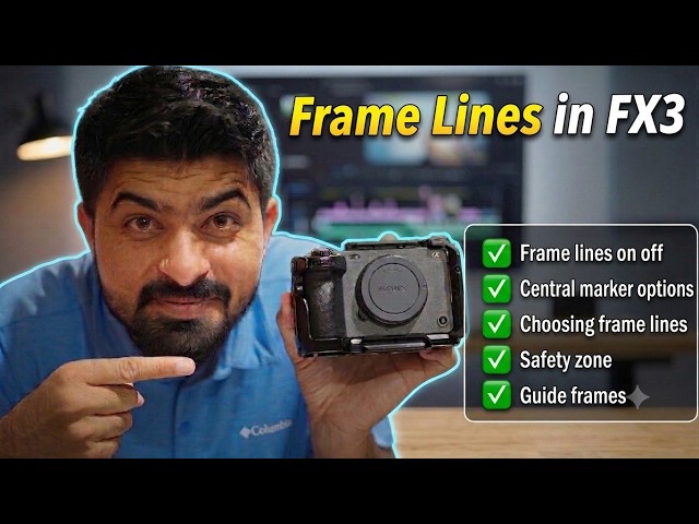 How to Enable Frame Lines on Sony FX3 | Complete Guide to Marker Settings