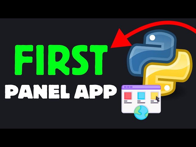 Python Panel Web App Tutorial #1 | Build Your First Web App