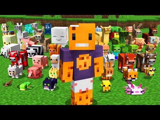i saved all the baby mobs in survival minecraft