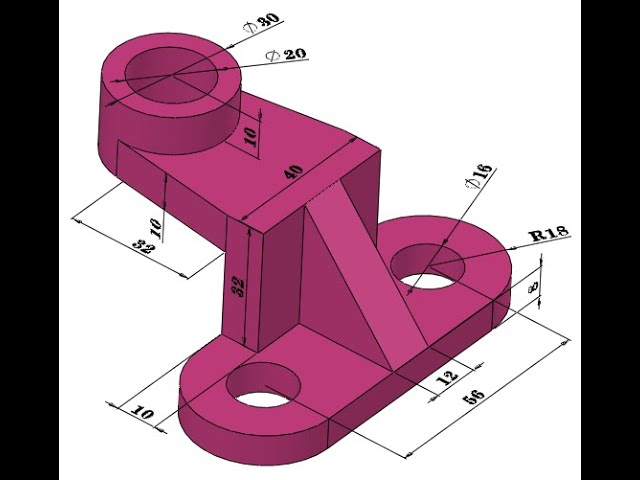 Solidworks tutorial - Basic 3D drawing : Part 02