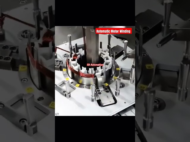 Automatic Motor Winding #electrical #motor #winding #mechatronic #plc #industry