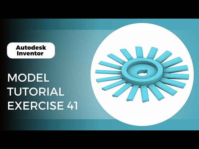 Autodesk Inventor Exercise 41 Tutorial | Step-by-Step Beginner Practice (2026)