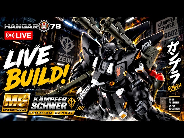 Zeon's ULTIMATE Arsenal LIVE BUILD: MG Kämpfer Schwer 🔴 #ガンプラ #ガンダム