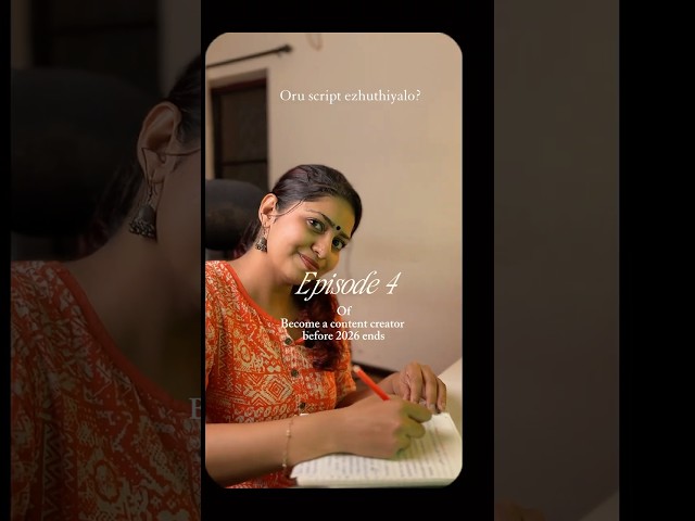 Oru script ezhuthiyalo?