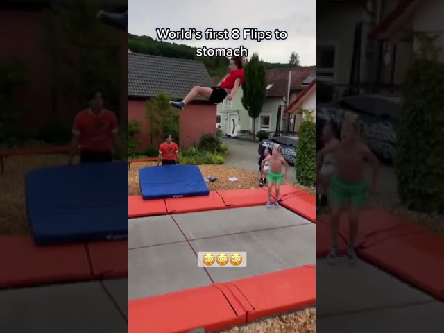 8 flips in the air π³π¦| #shorts