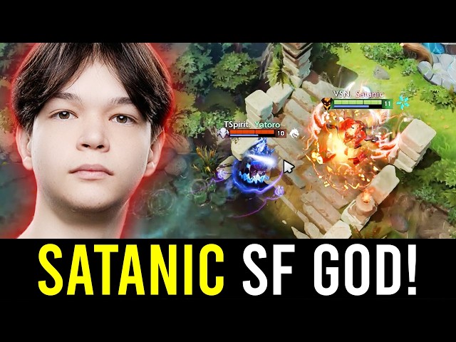 "SATANIC SF POV IN GAME 3 AGAINST TEAM SPIRIT IN TI15.." - 100% CARRY DIFF!