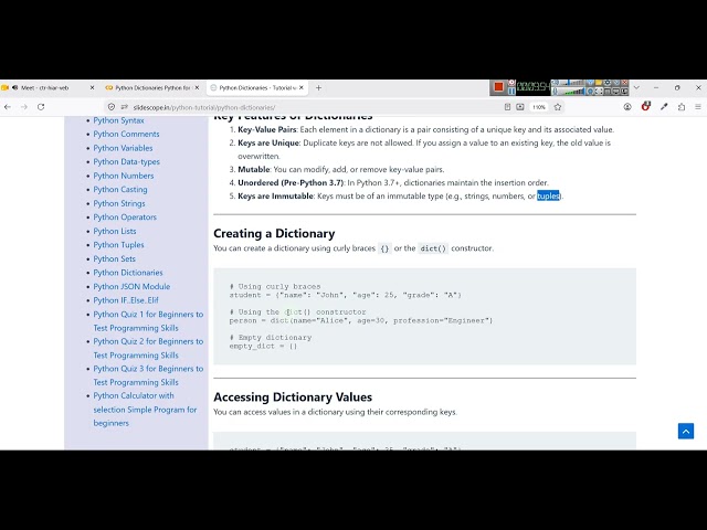 Python for GIS and Data Analysis - Python Dictionaries