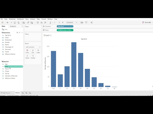 Tableau Tutorial for Beginners - Exploratory Analysis on Titanic Dataset