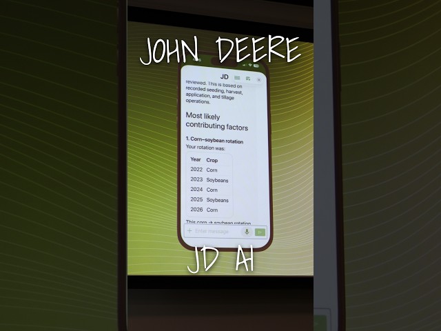 John Deere's JD AI is a powerful assistant for farmers #jdai #johndeere