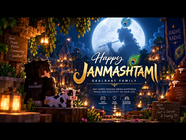 Happy Janamashtmi Guys | MineCraft | Live Stream |