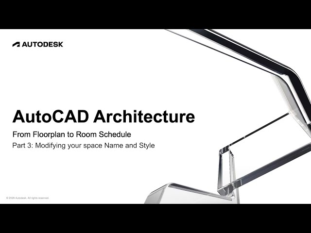 From Floorplan to Room Schedule Part 3: Modifying your space Name and Style | AutoCAD Architecture