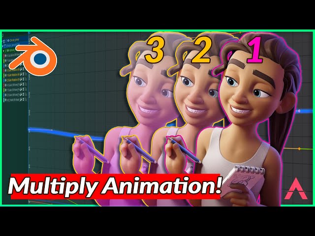 Apply Same Animation to Multiple Characters in Blender  | Bring in the same rig multiple times!