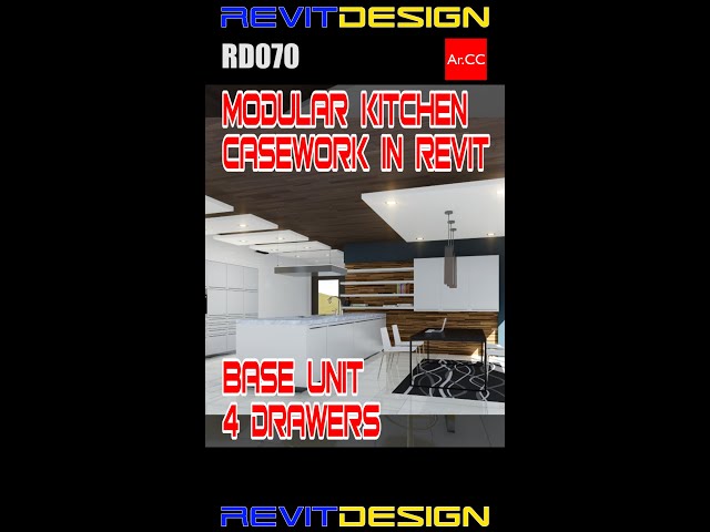 Revit Casework Base Unit 4 Drawers