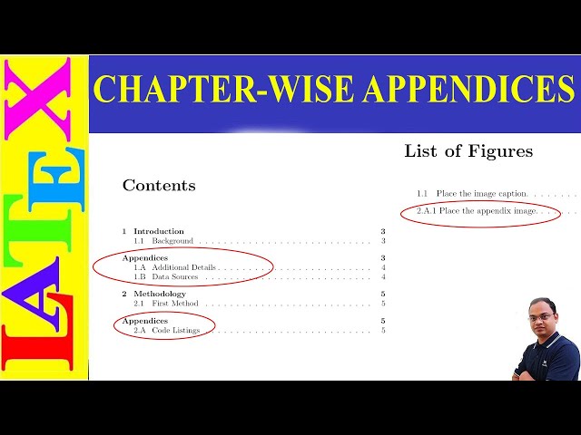 Chapter-wise Appendices in Latex  (Latex Advanced Tutorial-38)