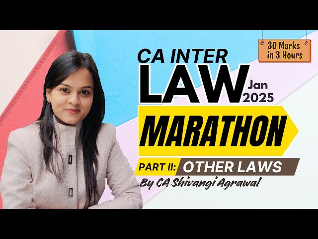 CA Inter Other Laws Revision Marathon Jan 2025 | FEMA GCA Interpretation | CA Shivangi Agrawal