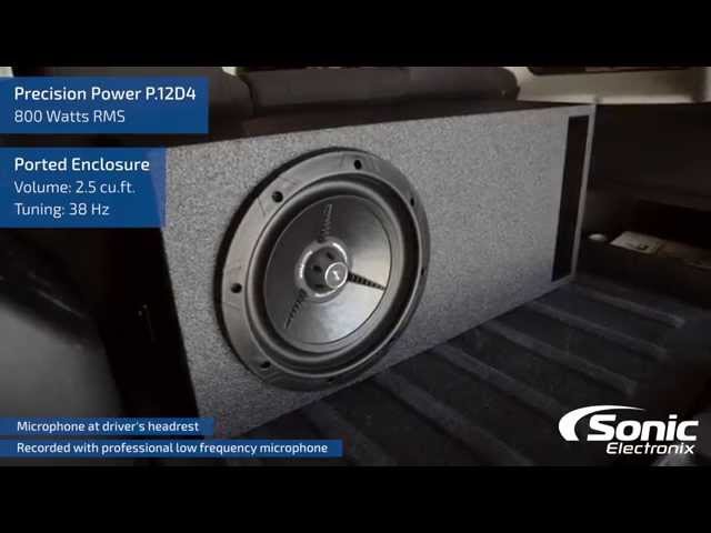 Precision Power P.12D4 Car Subwoofer Bass Demo