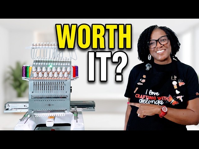 HTVRONT E15 Embroidery Machine: Worth the Hype? #htvront #delonda