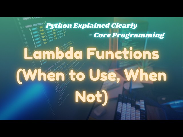 Python Lambda Functions Explained | When to Use & Avoid | @ExcitedNuclei