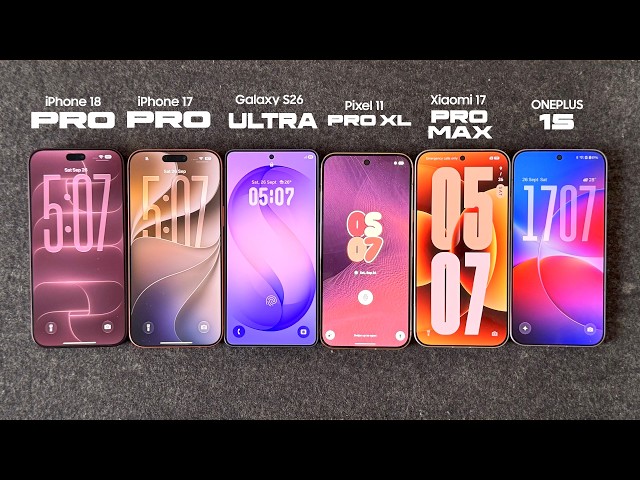 Which Phone Overheats / Dims First? iPhone vs Samsung vs Pixel vs Xiaomi vs OnePlus DISPLAY TEST!