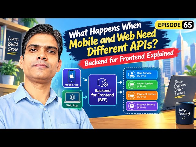 Episode 65 - What Happens When Mobile and Web Need Different APIs? | Backend for Frontend Explained