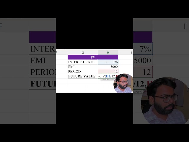 FV Formula in Excel 📈 | Calculate Future Value in Seconds! #Shorts #excel #exceltips #exceltricks