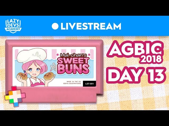 Mai-Chan's Sweet Buns - Day 13 - AGBIC Jam 2018 Livestream (Pico-8)