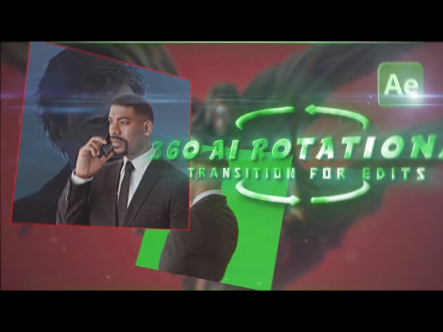 360° A.I. Rotational Transition Tutorial | After effects | Tutorial for after effects #aftereffects